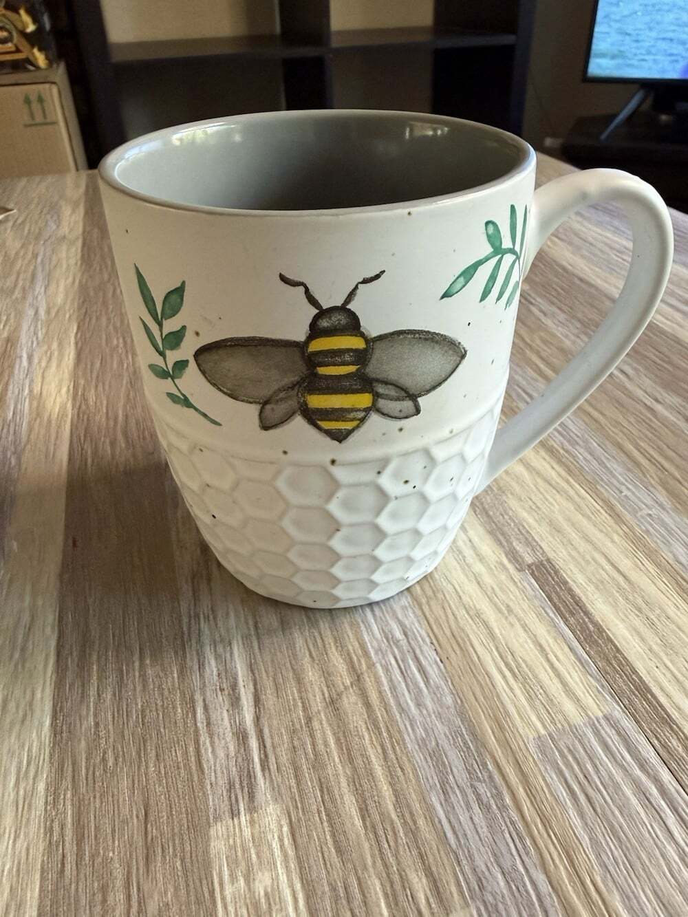 Heartland Hive Bee You Coffee Mug Honeycomb Bumble Bee Ceramic Cup
